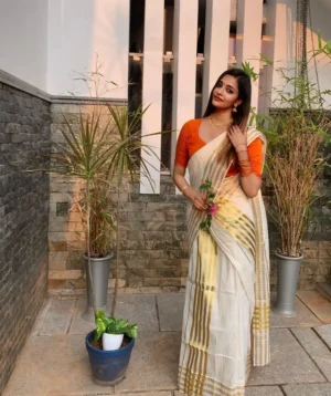 Cotton Lines Set Mundu